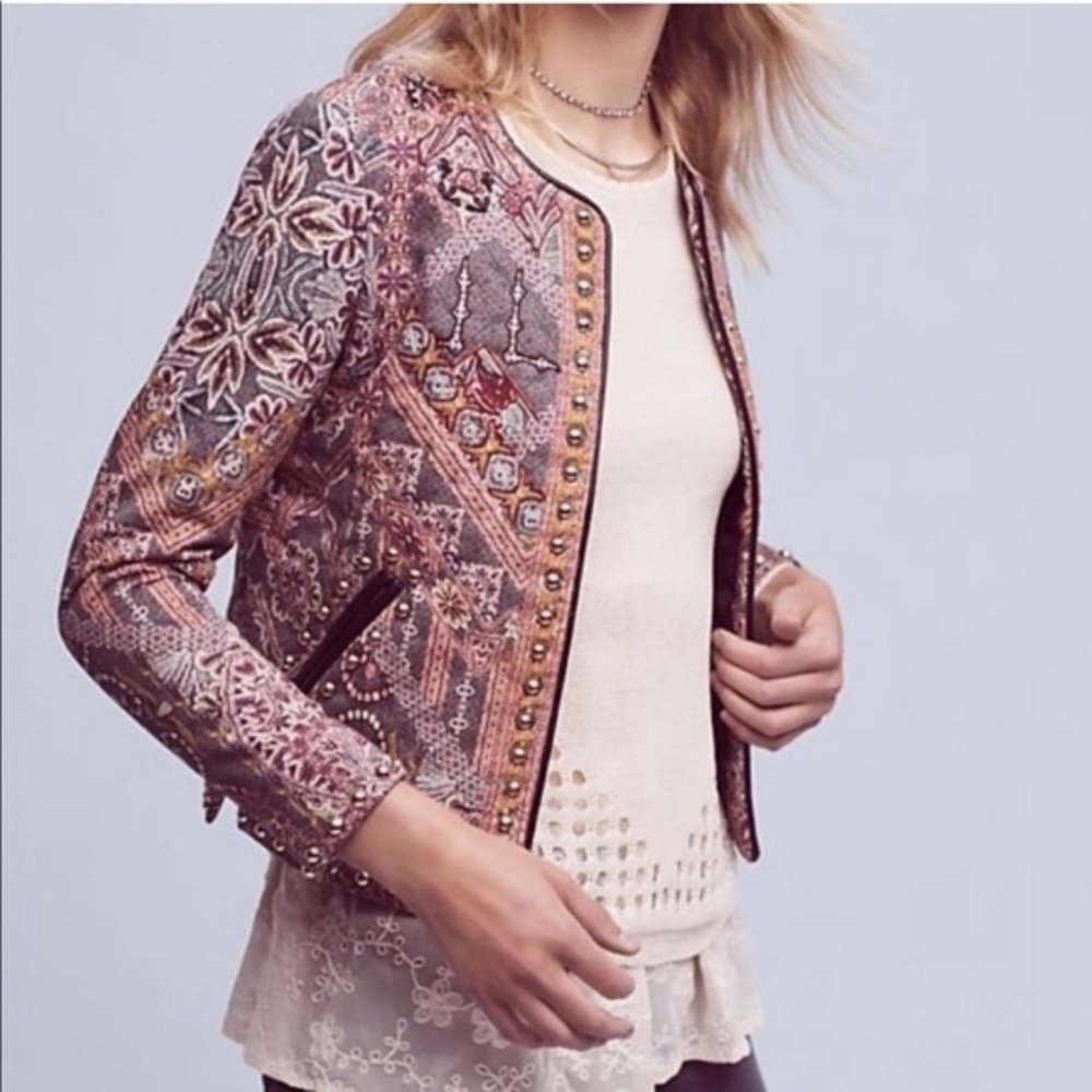 Anthropologie Hemant & Nandita Quilted Jacket